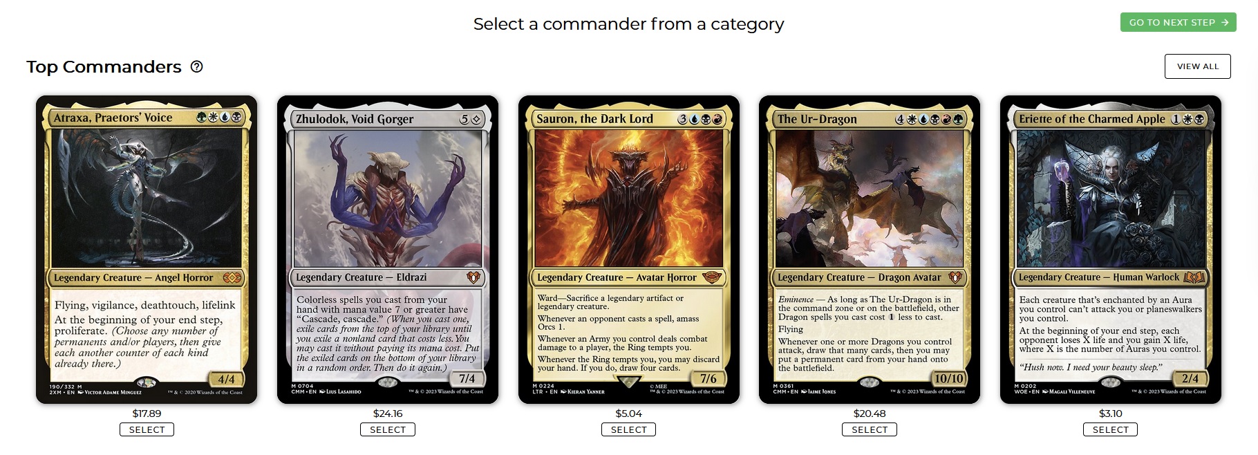Looking for an easier way to build commander decks? Try Deck Wizard!